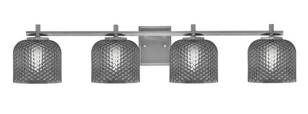 Toltec Lighting - 1214-GP-4612 - Four Light Bath Bar - Franklin - Graphite