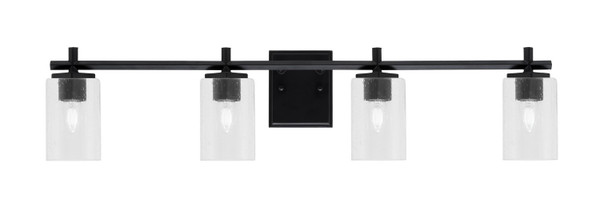 Toltec Lighting - 1214-MB-300 - Four Light Bath Bar - Franklin - Matte Black