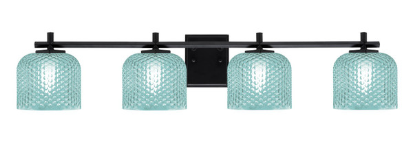 Toltec Lighting - 1214-MB-4615 - Four Light Bath Bar - Franklin - Matte Black
