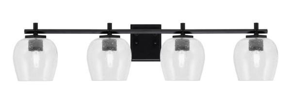 Toltec Lighting - 1214-MB-4810 - Four Light Bath Bar - Franklin - Matte Black