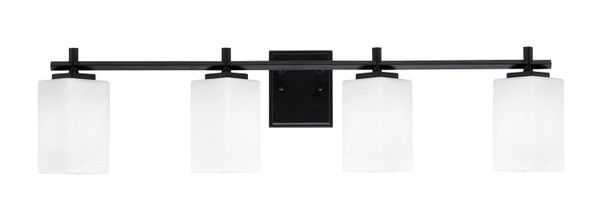Toltec Lighting - 1214-MB-541 - Four Light Bath Bar - Franklin - Matte Black