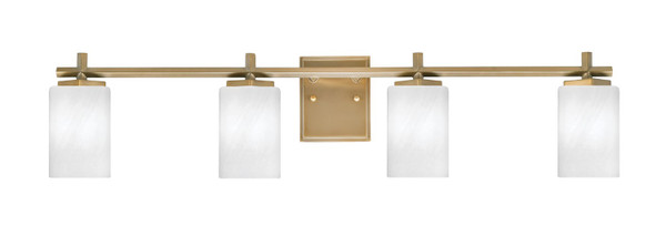 Toltec Lighting - 1214-NAB-3001 - Four Light Bath Bar - Franklin - New Age Brass