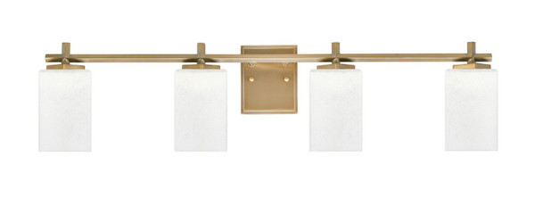 Toltec Lighting - 1214-NAB-531 - Four Light Bath Bar - Franklin - New Age Brass