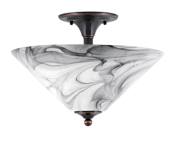 Toltec Lighting - 121-BC-2169 - Two Light Semi-Flush Mount - Semi-Flushes - Black Copper