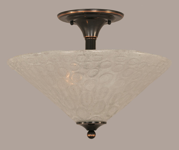 Toltec Lighting - 121-BC-411 - Two Light Semi-Flush Mount - Any - Black Copper