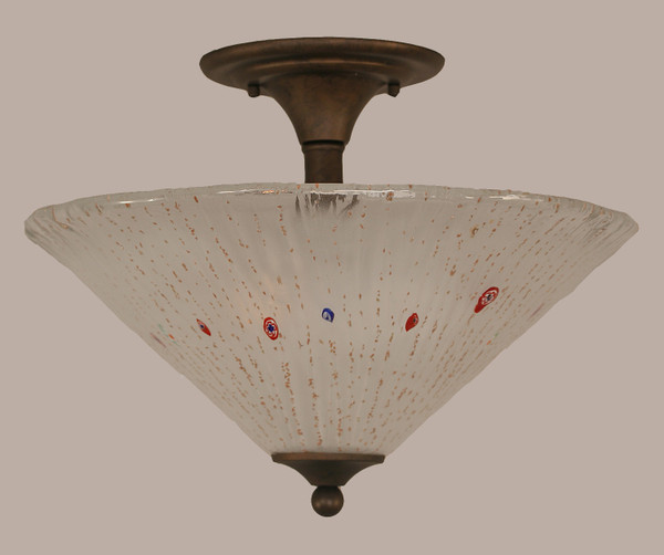 Toltec Lighting - 121-BRZ-711 - Two Light Semi-Flush Mount - Any - Bronze