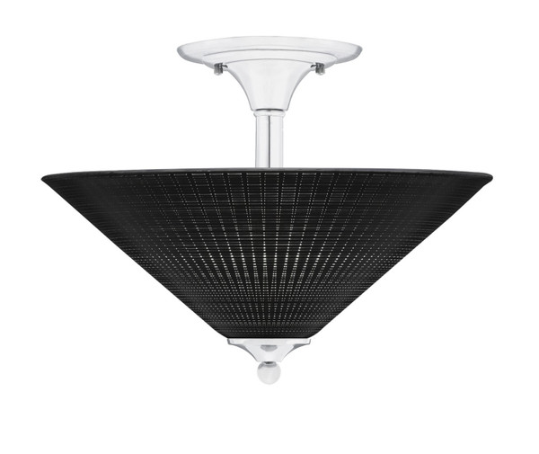 Toltec Lighting - 121-CH-4019 - Two Light Semi-Flush Mount - Semi-Flushes - Chrome