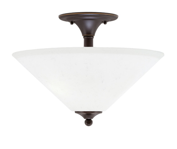 Toltec Lighting - 121-DG-318 - Two Light Semi-Flush Mount - Semi-Flushes - Dark Granite