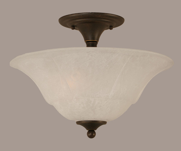 Toltec Lighting - 121-DG-53615 - Two Light Semi-Flush Mount - Any - Dark Granite