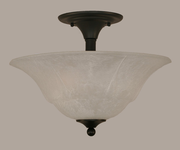 Toltec Lighting - 121-MB-53615 - Two Light Semi-Flush Mount - Any - Matte Black