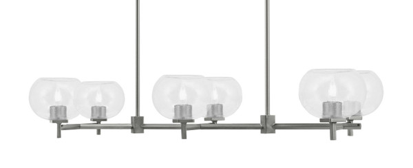 Toltec Lighting - 1226-GP-202 - Six Light Island Pendant - Franklin - Graphite