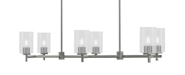 Toltec Lighting - 1226-GP-300 - Six Light Island Pendant - Franklin - Graphite