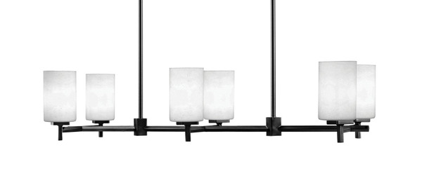 Toltec Lighting - 1226-MB-310 - Six Light Island Pendant - Franklin - Matte Black