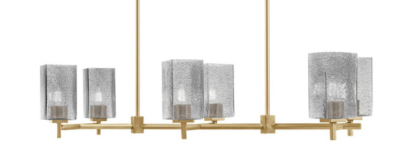 Toltec Lighting - 1226-NAB-542 - Six Light Island Pendant - Franklin - New Age Brass