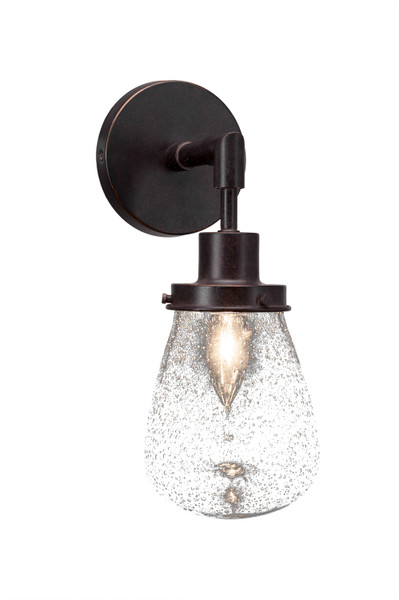 Toltec Lighting - 1231-DG-471 - One Light Wall Sconce - Meridian - Dark Granite