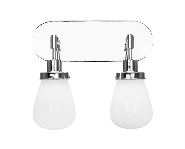 Toltec Lighting - 1232-CH-470 - Two Light Bath Bar - Meridian - Chrome