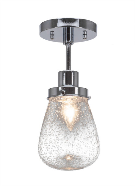 Toltec Lighting - 1237-CH-471 - One Light Semi-Flush Mount - Meridian - Chrome