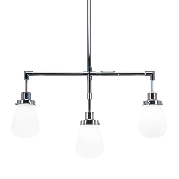 Toltec Lighting - 1243-CH-470 - Three Light Island Pendant - Meridian - Chrome