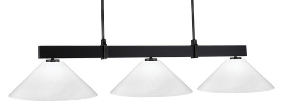 Toltec Lighting - 1253-MB-2161 - Three Light Bar - Wellington - Matte Black