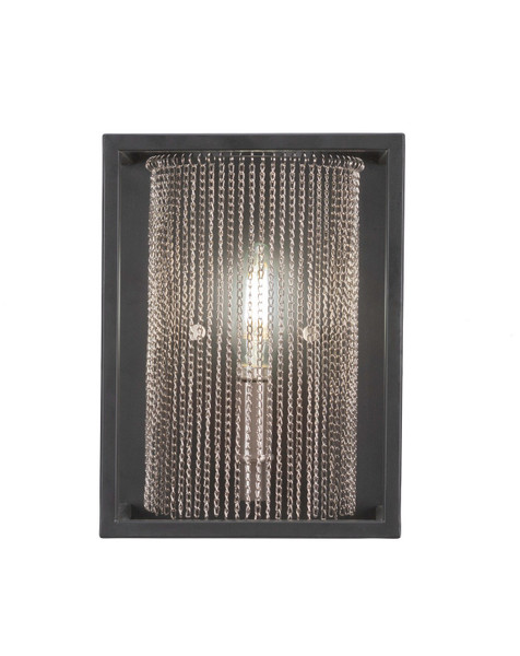 Toltec Lighting - 1300-MBBN - One Light Wall Sconce - Cadina - Matte Black & Brushed Nickel