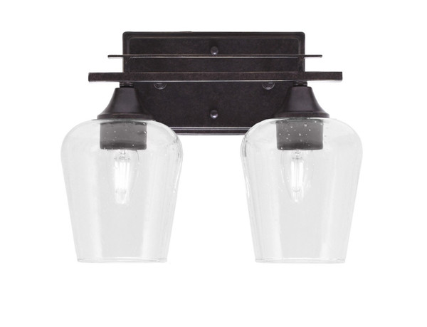 Toltec Lighting - 132-DG-210 - Two Light Bath Bar - Uptowne - Dark Granite