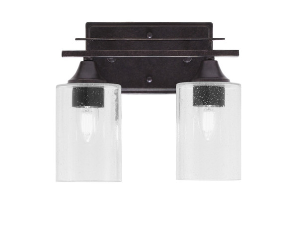 Toltec Lighting - 132-DG-300 - Two Light Bath Bar - Uptowne - Dark Granite