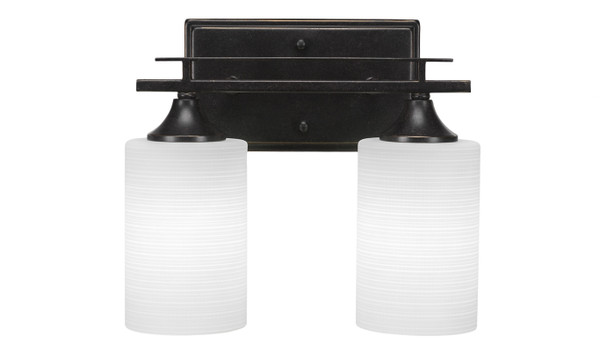 Toltec Lighting - 132-DG-4061 - Two Light Bath Bar - Uptowne - Dark Granite