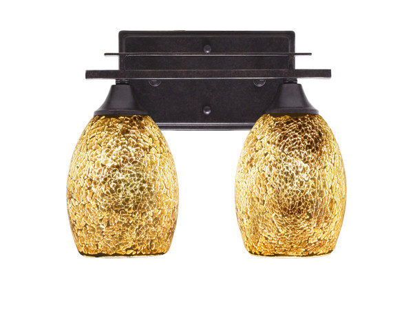 Toltec Lighting - 132-DG-4175 - Two Light Bath Bar - Uptowne - Dark Granite
