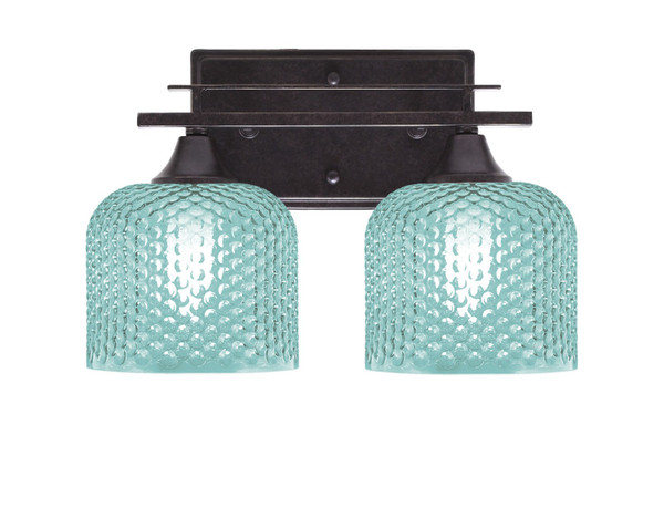 Toltec Lighting - 132-DG-4615 - Two Light Bath Bar - Uptowne - Dark Granite
