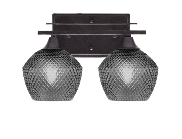 Toltec Lighting - 132-DG-4622 - Two Light Bath Bar - Uptowne - Dark Granite