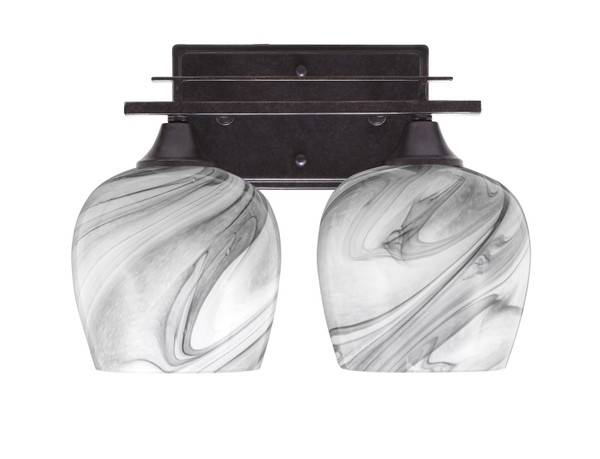 Toltec Lighting - 132-DG-4819 - Two Light Bath Bar - Uptowne - Dark Granite
