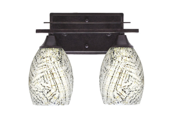 Toltec Lighting - 132-DG-5054 - Two Light Bath Bar - Uptowne - Dark Granite