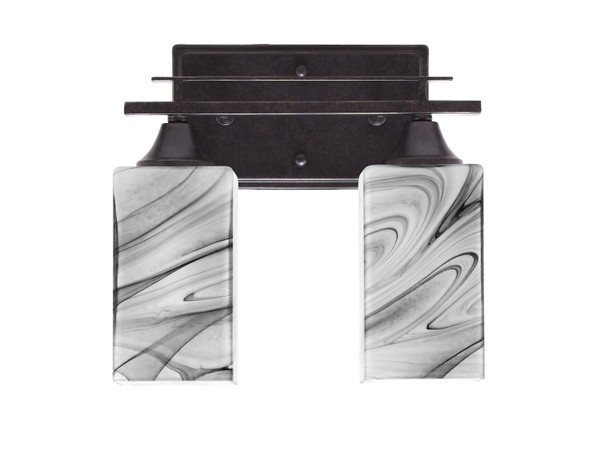 Toltec Lighting - 132-DG-549 - Two Light Bath Bar - Uptowne - Dark Granite