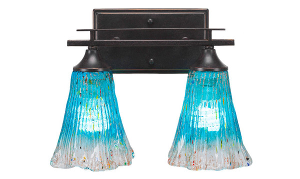 Toltec Lighting - 132-DG-725 - Two Light Bath Bar - Uptowne - Dark Granite