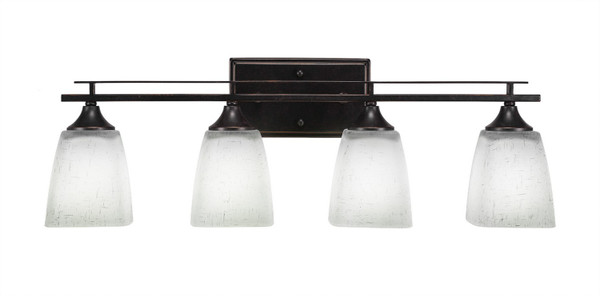 Toltec Lighting - 134-DG-460 - Four Light Bath Bar - Uptowne - Dark Granite