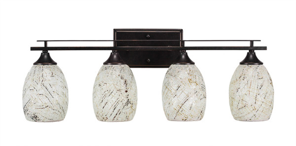 Toltec Lighting - 134-DG-5054 - Four Light Bath Bar - Uptowne - Dark Granite