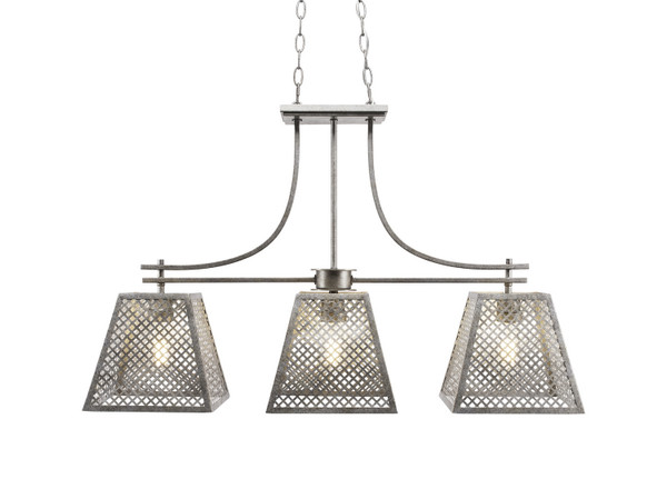 Toltec Lighting - 1463-AS-LED18C - LED Island Bar Pendant - Corbello - Aged Silver