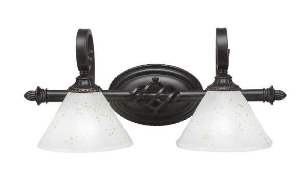 Toltec Lighting - 162-DG-7145 - Two Light Bath Bar - Eleganté - Dark Granite