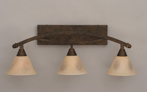 Toltec Lighting - 173-BRZ-508 - Three Light Bath Bar - Bow - Bronze