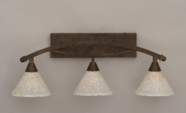 Toltec Lighting - 173-BRZ-7145 - Three Light Bath Bar - Bow - Bronze