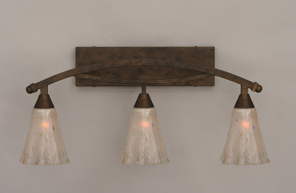 Toltec Lighting - 173-BRZ-721 - Three Light Bath Bar - Bow - Bronze