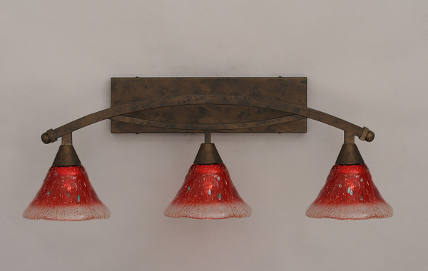 Toltec Lighting - 173-BRZ-756 - Three Light Bath Bar - Bow - Bronze