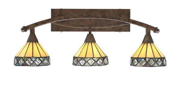 Toltec Lighting - 173-BRZ-9405 - Three Light Bath Bar - Bow - Bronze