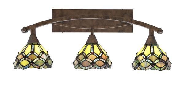 Toltec Lighting - 173-BRZ-9435 - Three Light Bath Bar - Bow - Bronze