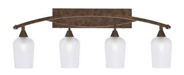 Toltec Lighting - 174-BRZ-4250 - Four Light Bath Bar - Bow - Bronze