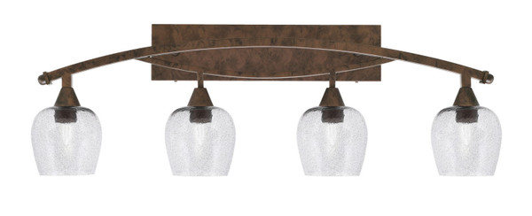 Toltec Lighting - 174-BRZ-4812 - Four Light Bath Bar - Bow - Bronze
