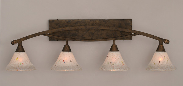Toltec Lighting - 174-BRZ-751 - Four Light Bath Bar - Bow - Bronze