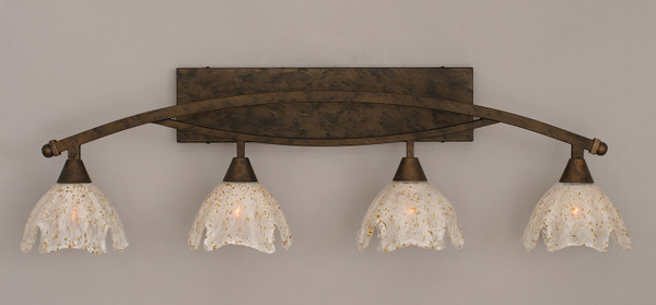 Toltec Lighting - 174-BRZ-755 - Four Light Bath Bar - Bow - Bronze