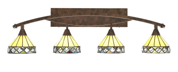 Toltec Lighting - 174-BRZ-9405 - Four Light Bath Bar - Bow - Bronze