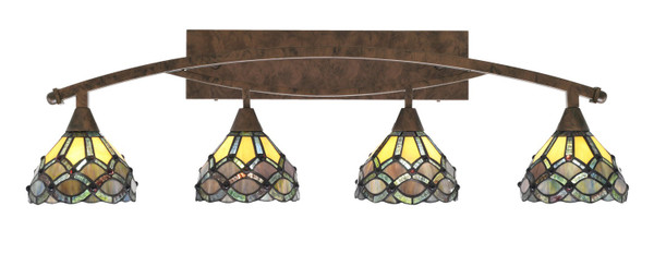 Toltec Lighting - 174-BRZ-9435 - Four Light Bath Bar - Bow - Bronze